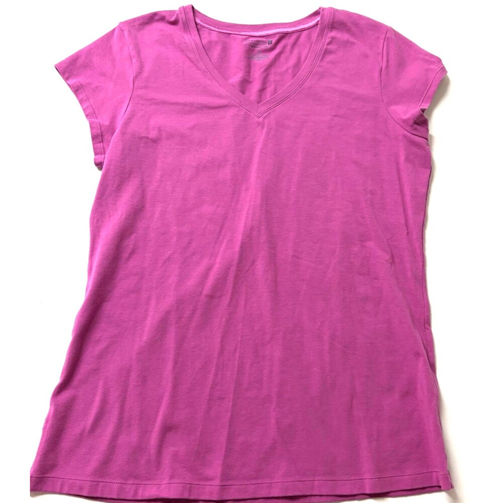 NWT Willow Bay Fuschia Casual Tee Top ~ Women's Size L (14/16)